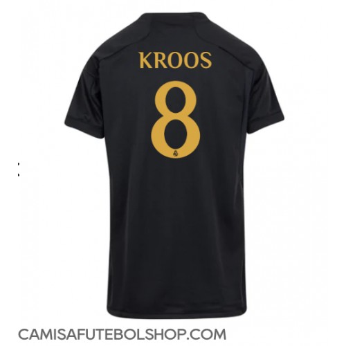 Camisa de time de futebol Real Madrid Toni Kroos #8 Replicas 3º Equipamento Feminina 2023-24 Manga Curta